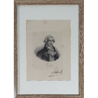 Gravure met handtekening Jean-Lambert Tallien 1767-1820